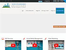 Tablet Screenshot of newstandardsolutions.com
